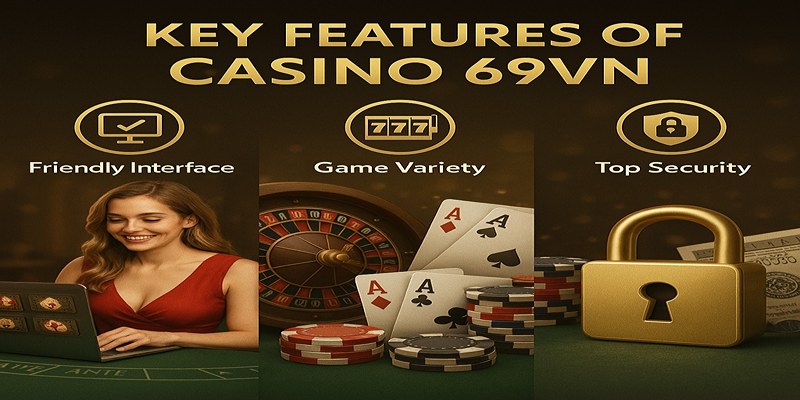 Casino 69VN: Giao diện thân thiện, game đa dạng, bảo mật tuyệt đối