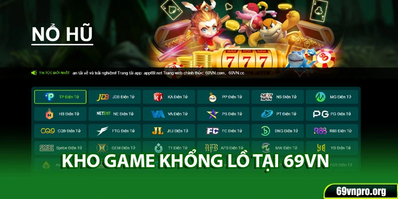 Kho game khổng lồ tại trang chủ