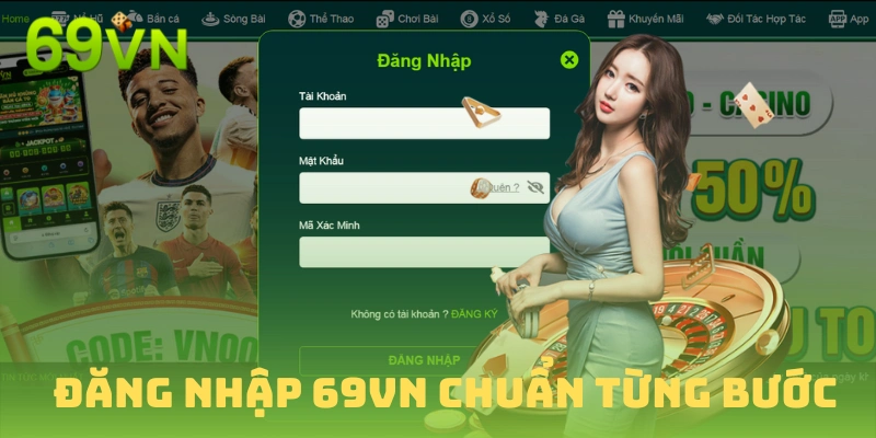 Thực hiện theo từng bước để Đăng nhập 69VN suôn sẻ