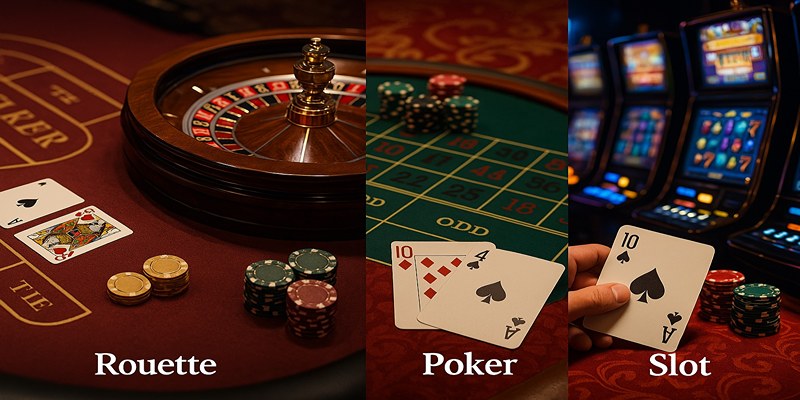 Top game nổi bật 2025: Baccarat, Roulette, Poker tại casino 69VN